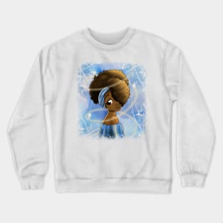 African American Woman Crewneck Sweatshirt